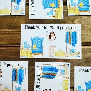 Thank You Cards Business Card Size

3x2 Inch Cards